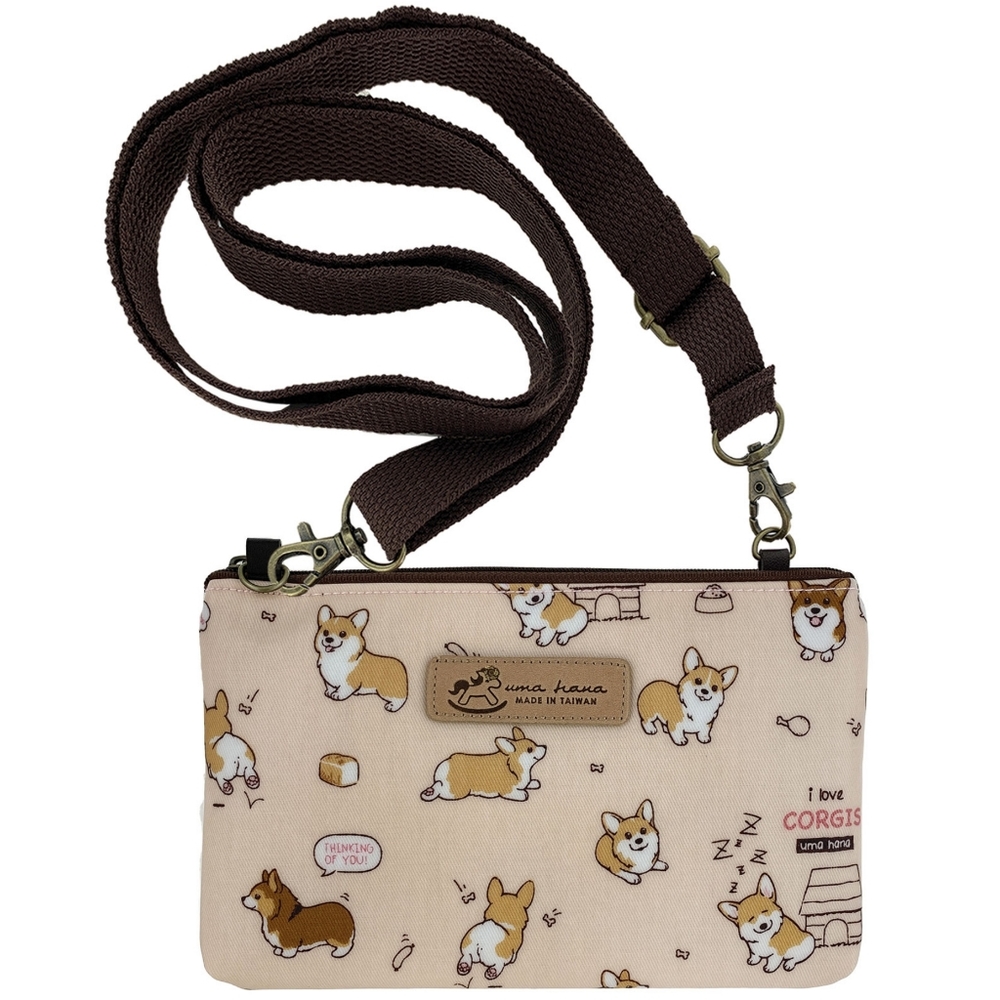 Waterproof Corgi Crossbody Shoulder Phone Purse